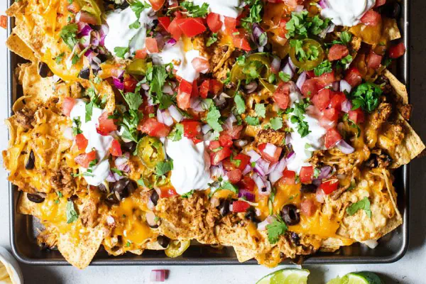 Sheet Pan Chicken Nachos
