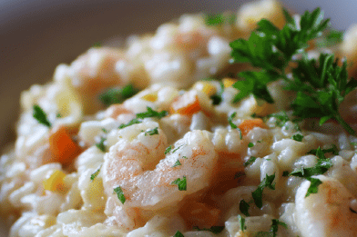 Shrimp Corn Risotto
