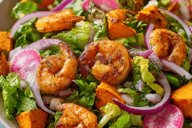Shrimp Sweet Potato Salad