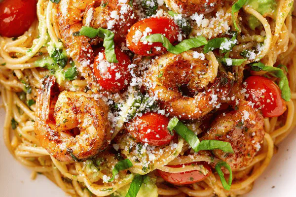 Shrimp Tomato Spaghetti