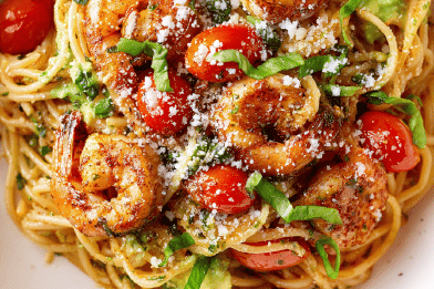 Shrimp Tomato Spaghetti