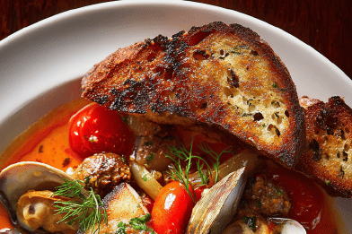 Sicilian-Style Walleye Clams