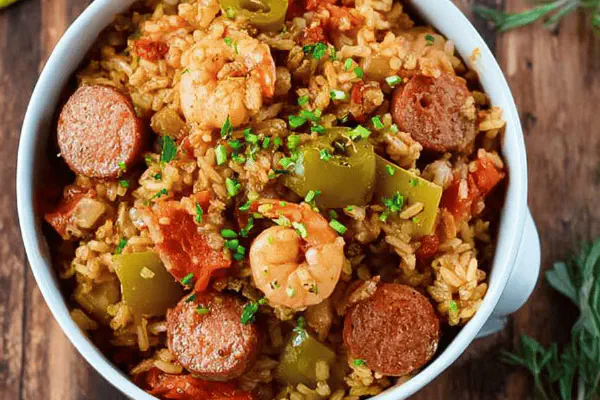 Skinny Sausage Shrimp Jambalaya