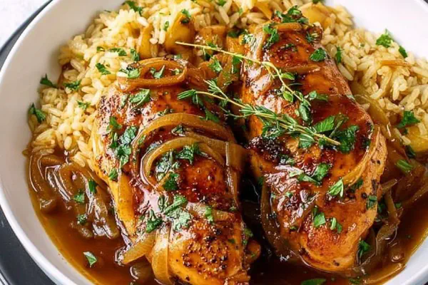Slow Cooker Apple Balsamic Chicken