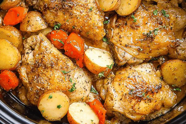 Slow Cooker Chicken Thighs