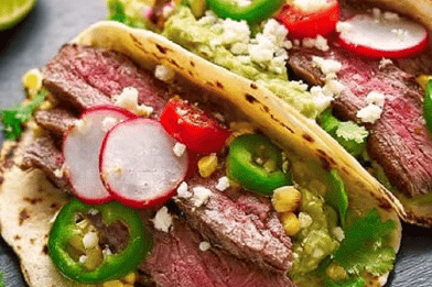 Smoky Jalapeño Flank Steak Tacos