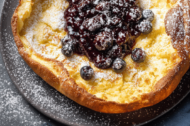Soufflé Blueberry Dutch Baby