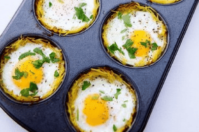 Spaghetti Squash Egg Nests
