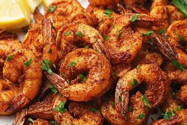 Spiced Air Fryer Shrimp