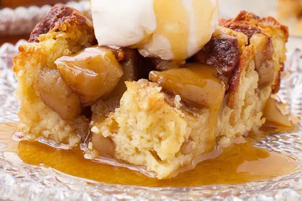 Spiced Apple Bread Pudding
