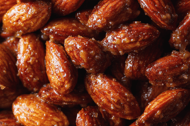 Spiced Caramel Almonds