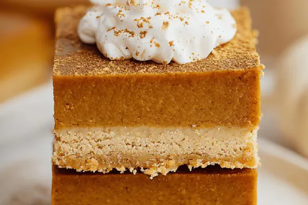 Spiced Pumpkin Pie Bars
