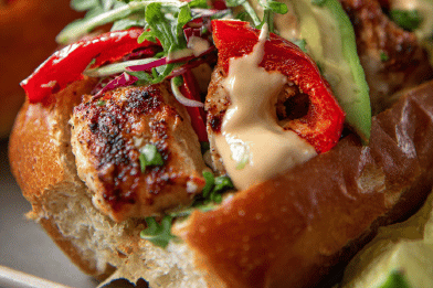 Spicy Chicken Guédilles Twist