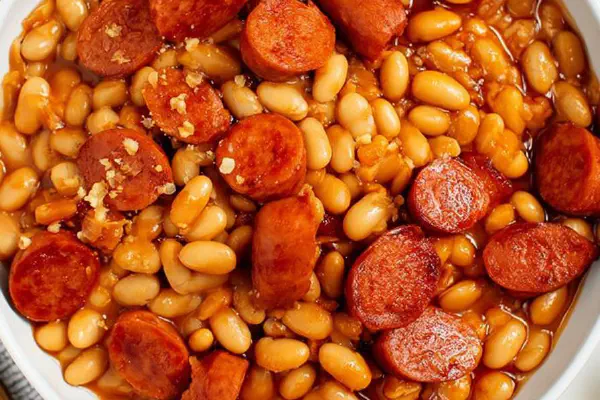 Spicy Hot Dog Beans