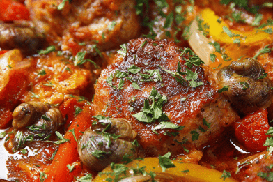 Spicy Sausage Escargots