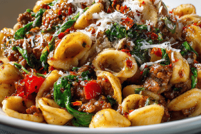 Spicy Sausage Orecchiette