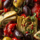 Grilled Pitas with Green Veggies
