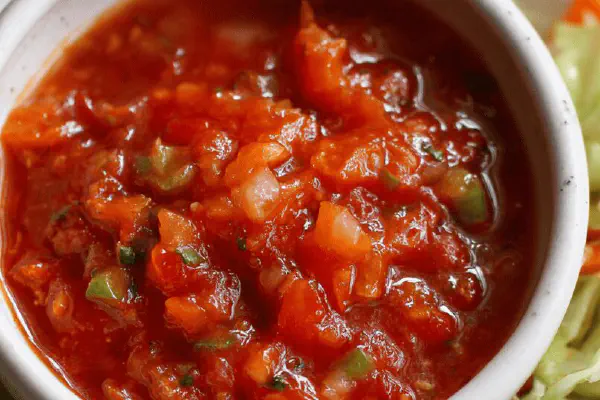 Spicy Tomato Salsa and Tangy Cabbage Slaw