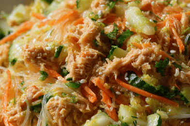 Spicy Tuna Vermicelli Salad