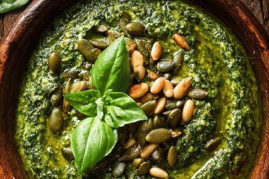 Spinach Basil Pesto Twist