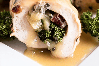 Spinach Pine Nut Chicken Rolls