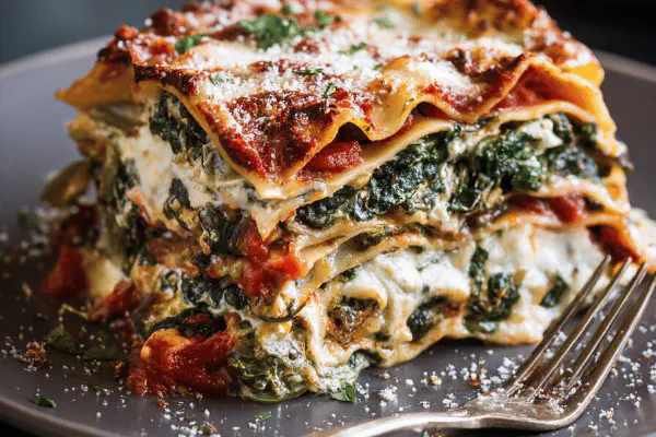 Spinach Mushroom Lasagna
