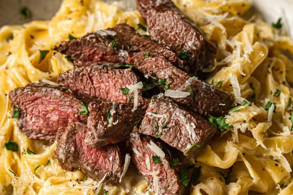 Steak Pasta Alfredo