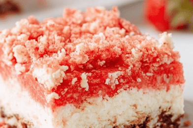 Strawberry Gelatin Brownies