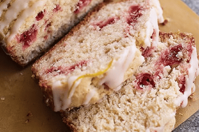 Strawberry Lemon Yogurt Bread