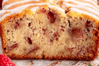 Strawberry Rhubarb Loaf