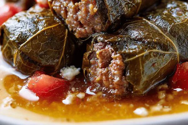 Stuffed Grape Leaves Twist
