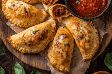 Stuffed Pocket Pizzas