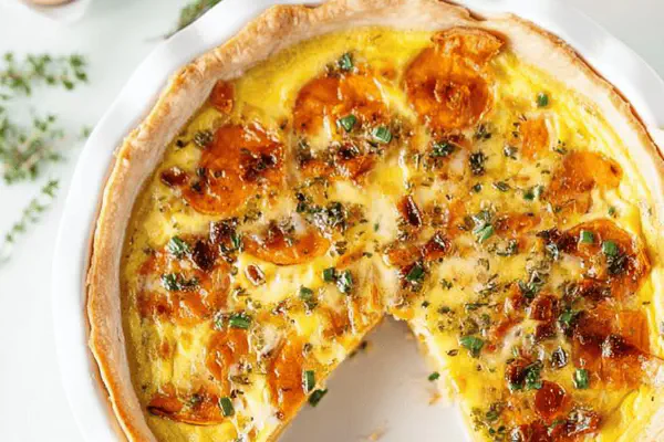 Sweet Potato Bacon Quiche