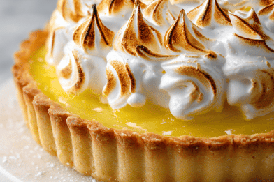 Swiss Meringue Lemon Tart