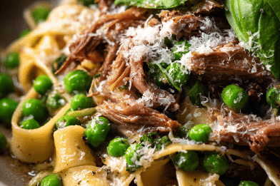 Tagliatelle with Pork Shanks