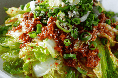 Tangy Kimchi Salad Toss