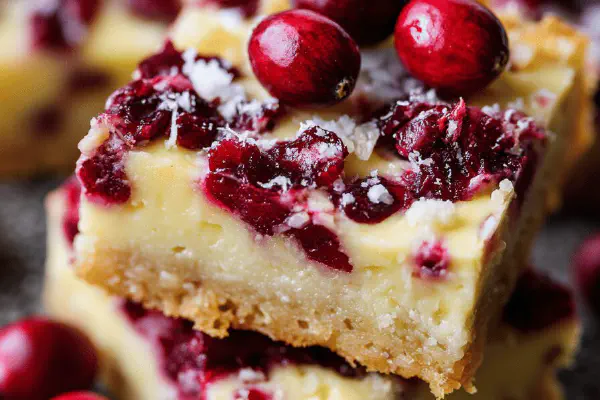 Tart Lime Cranberry Bars