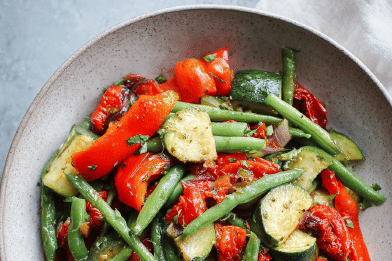 Tender Veggies in Tomato Sauce