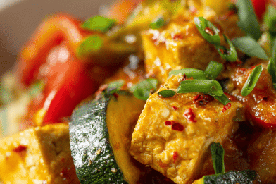 Tofu Vegetable Ratatouille Remix