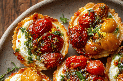 Tomato Ricotta Tartlets