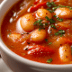 Vegetable Soup with Bacon Croutons