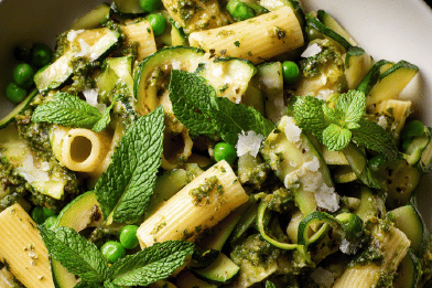 Tubettini with Peas and Ricotta Twist