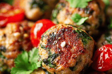 Turkey Spinach Meatballs