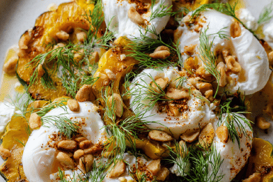 Turkish Eggs with Roasted Squash Twist