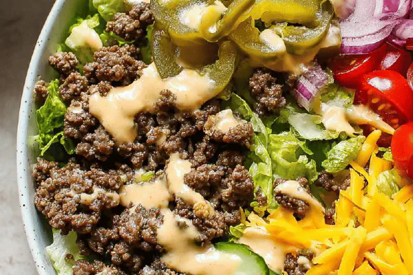 Twisted Cheeseburger Salad