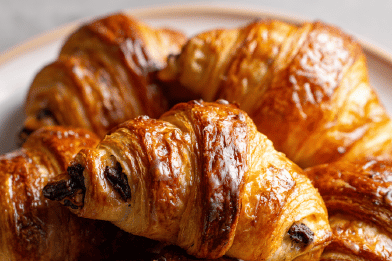 Twisted Chocolate Croissants