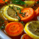Homemade Chicken Broth with Herbs