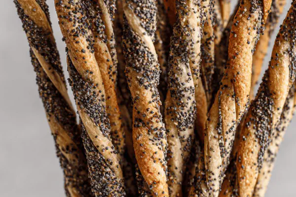 Twisted Sesame Gressins