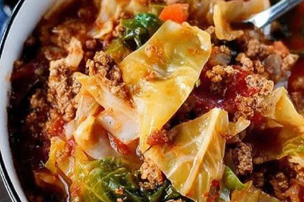Twisted Stuffed Cabbage Soup