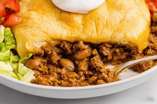 Twisted Taco Crescent Bake